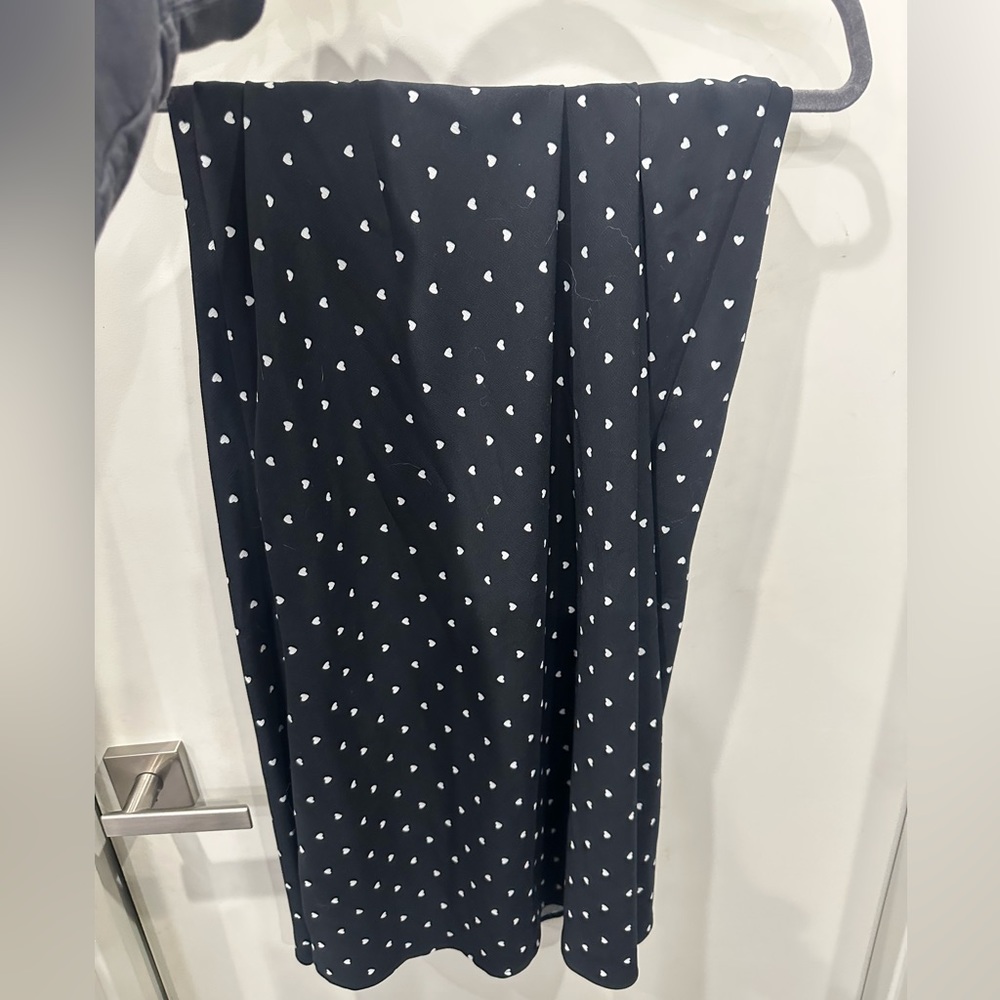 Rachel Zoe simple heart print skirt - mid length